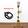 Hairdressing Multi-function Wig Tripod Tray For Making Wig